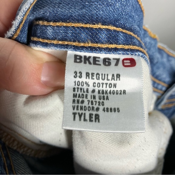 BKE 67 Tyler jeans size 33 100% cotton - Picture 7 of 7